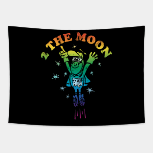 To the moon cartoon Tapestry