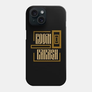 Lettering logo, calligraphy print, graffiti effect typography style Phone Case