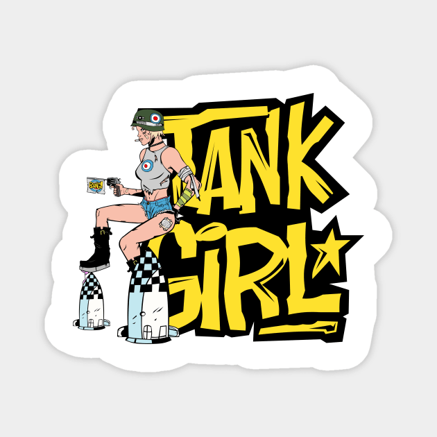 Tank Girl Pinup Magnet by AngoldArts