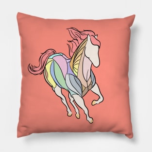 Multi-colored Horse Pillow