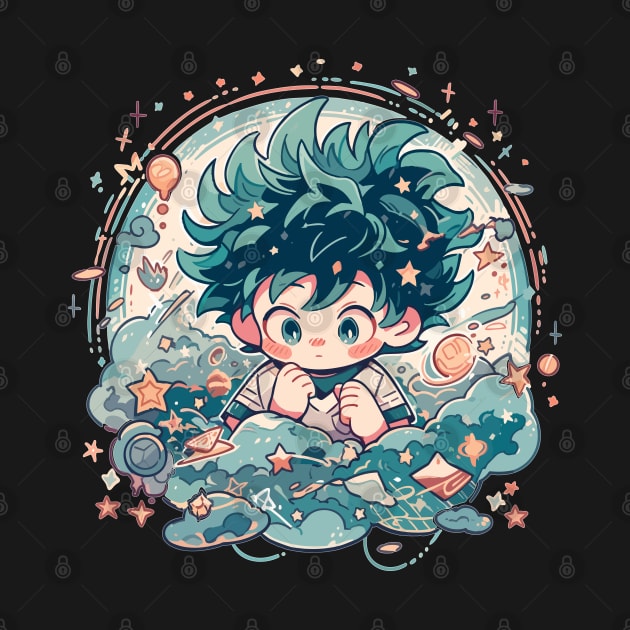 chibi midoriya by OzzyBazooka