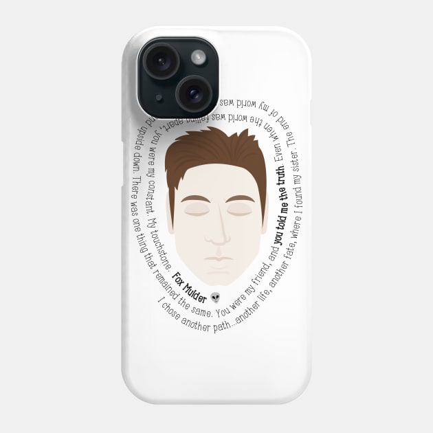 Fox Mulder - The X-Files Quote Phone Case by sixhours