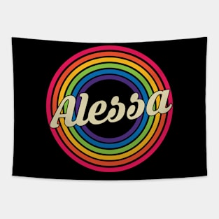 Alessa - Retro Rainbow Style Tapestry