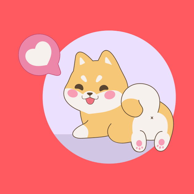 Kawaii Shiba Inu With Love by Purplehate