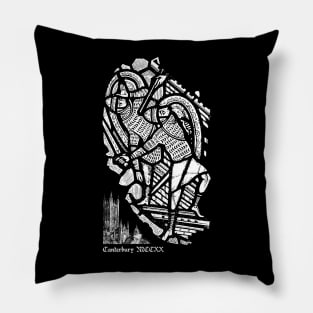 Canterbury Cathedral Stained Glass #3 Pillow