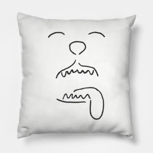 beast - noodle tee Pillow