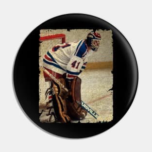 Eddie Mio, 1983 in New York Rangers (3.50 GAA) Pin