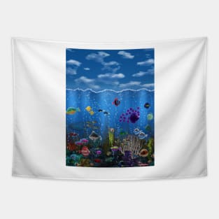 Underwater Love Tapestry