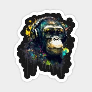 Graffiti DJ Chimp Magnet