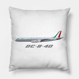 Alitalia DC-8-40 Tee Shirt Version Pillow