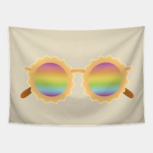 Rainbow sunglasses Tapestry