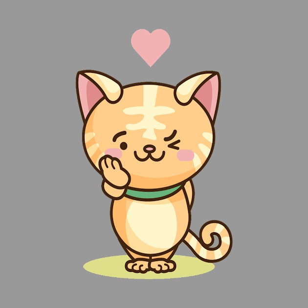 Cute cat love by This is store