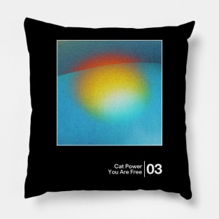 Cat Power - You Are Free / Minimalist Artwork Design Pillow