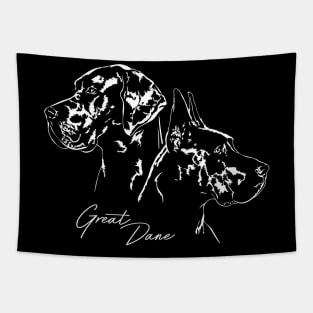 Proud Great Dane dog portrait Tapestry