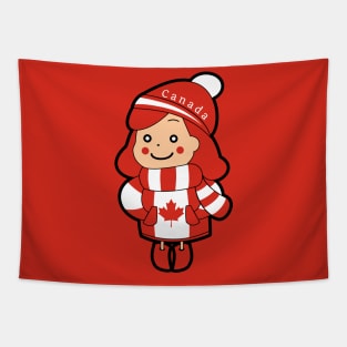 Canadian Girl Tapestry
