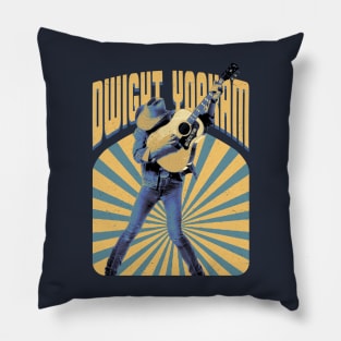 Dwight Yoakam Guitar Vintage Pillow