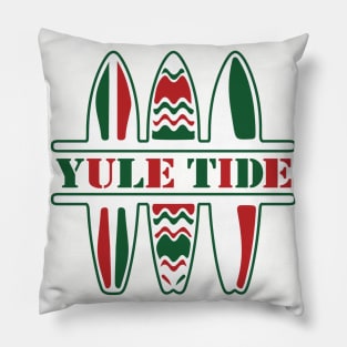 Yule Tide Christmas Surfing Pillow