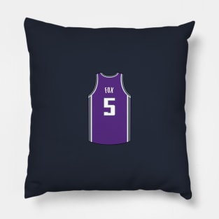 De'Aaron Fox Sacramento Jersey Qiangy Pillow