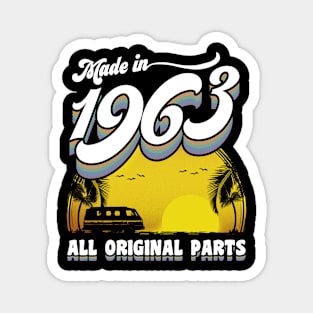 Made in 1963 60th Birthday Gift 60 Years Old 60th Birthday Magnet