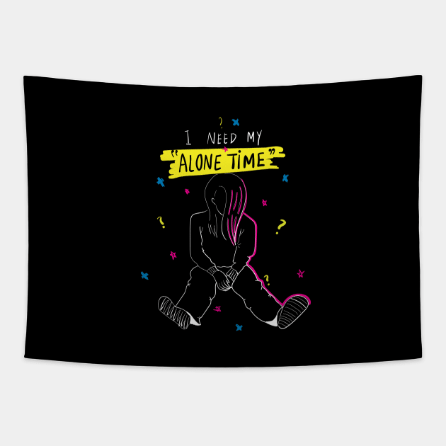 Alone Time Tapestry by Emotions Capsule