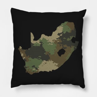 South Africa Map Camo Pattern African Safari Camouflage Pillow