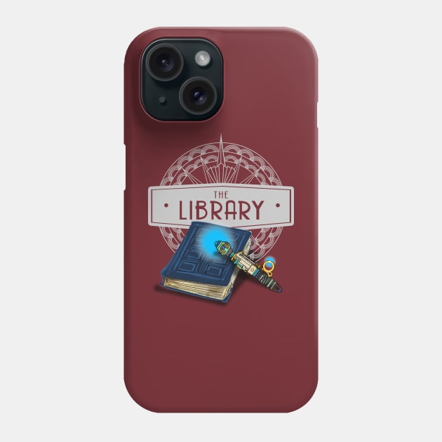 THE LIBRARY SMALLER VERSION Phone Case by KARMADESIGNER T-SHIRT SHOP