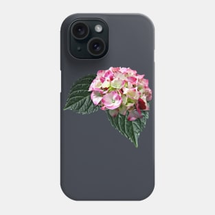 Elegant Pink and White Hydrangea Phone Case