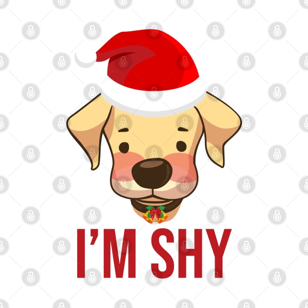Shy Christmas Dog by anbartshirts