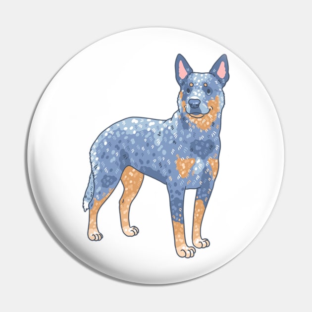 Blue Heeler Pin by Csieben