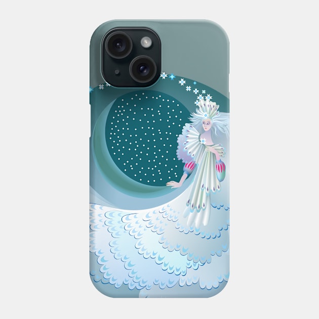 Snow Queen from fairyland Phone Case by Artist Natalja Cernecka