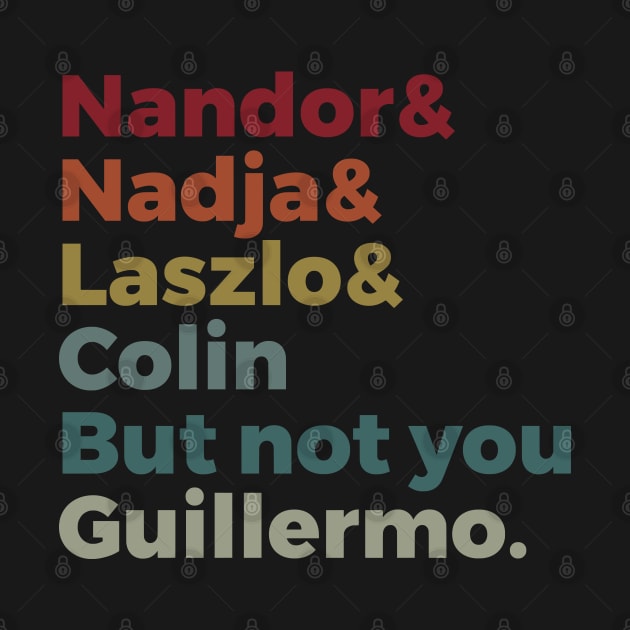 Not You Guillermo Retro Color by silentboy