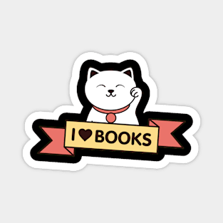 Books & Kitty Magnet