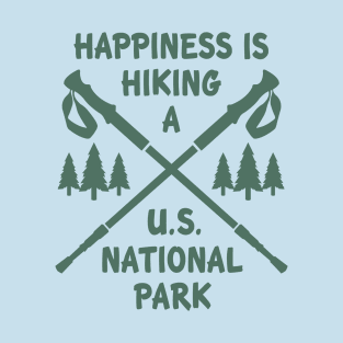 Happiness is Hiking a National Park T-Shirt