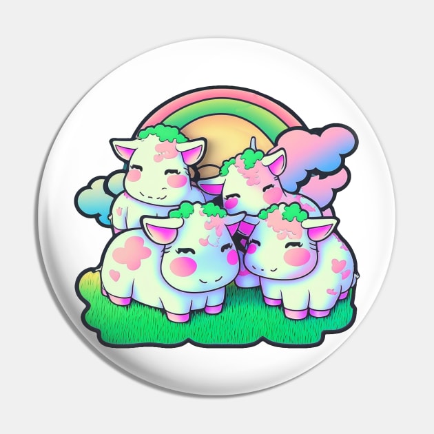 A Herd Of Cows Pin by PukingRainbow