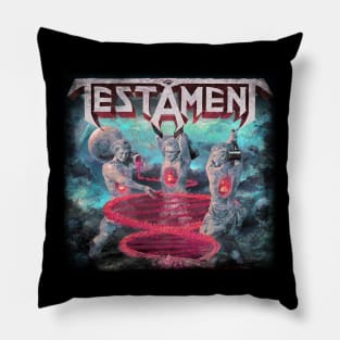 Metal Powerhouse Chronicles Testaments Band Tees for the Connoisseurs of Heavy Riffs Pillow