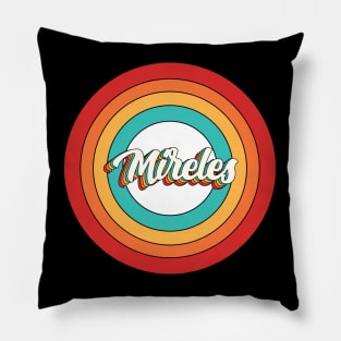 Mireles Name Shirt Vintage Mireles Circle Pillow