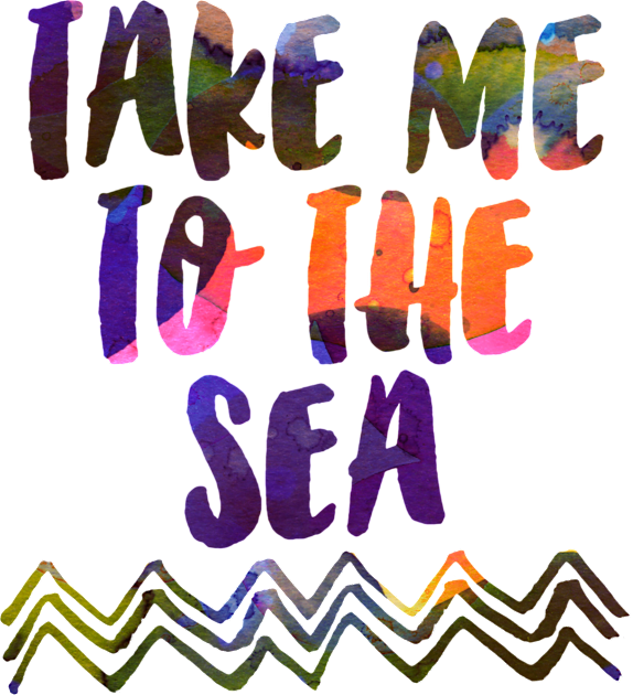 Take Me to The Sea Kids T-Shirt by ninoladesign