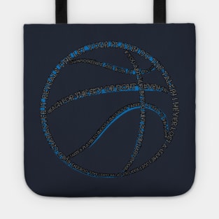 Basketball WordArt Tote