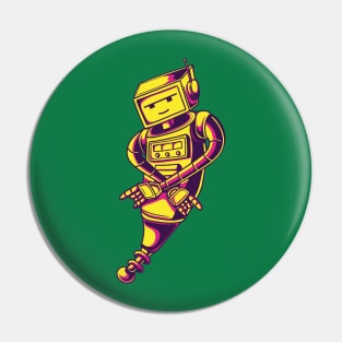 Robot illustration character Pin