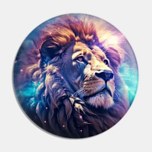 Lion Wild Animal Majestic Wilderness Surrealist Pin