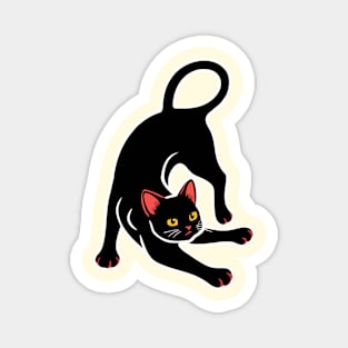 Black Cat Magnet