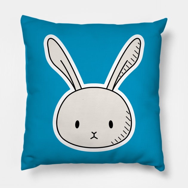 Rabbit Head Pillow by naturalhabitatshorts