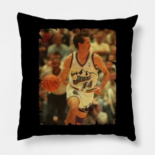 Jeff Hornacek - Vintage Design Of Basketball Pillow