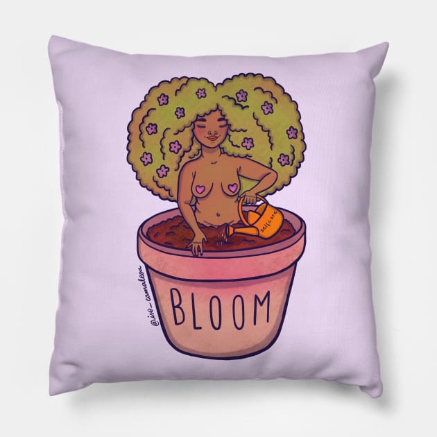 Bloom Pillow by @isedrawing