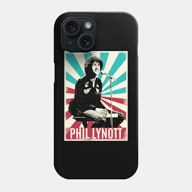 Vintage Retro Phil Lynott Phone Case by Bengkel Band