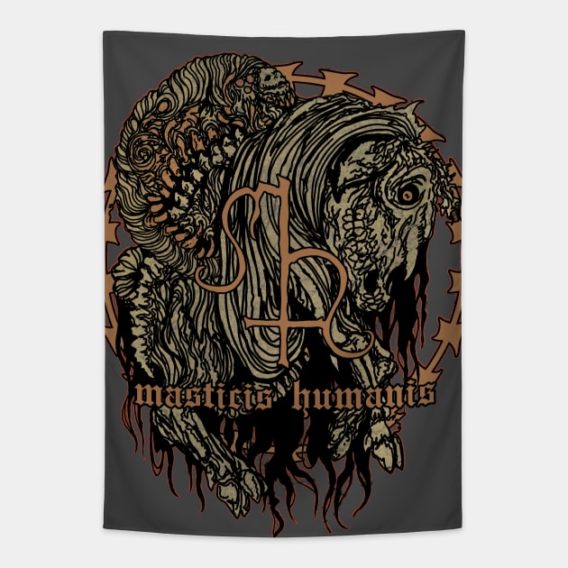 drink it up lamb slug Tapestry by Pages Ov Gore