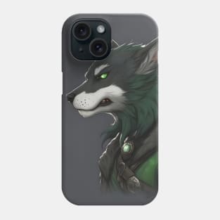 werewolf fantasy art green Phone Case