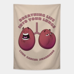 Breathing Life - Lung Cancer Awareness Tapestry