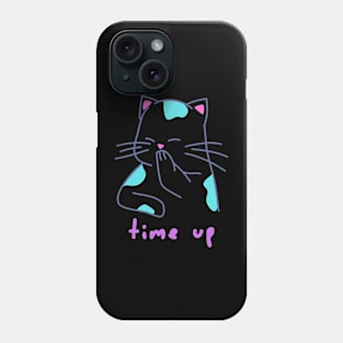 time up cute cat Phone Case