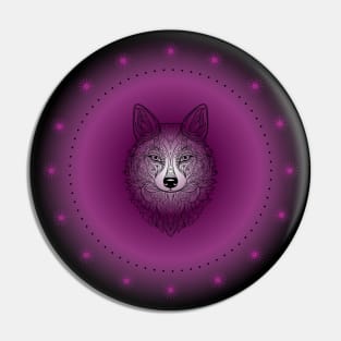 Wolf's Wisdom, Spirit Animal. Totem, Meditative. Pin